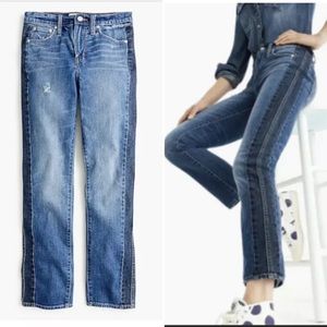 Pre Loved J Crew Vintage straight jean in two-tone denim Cotton Blend J7283